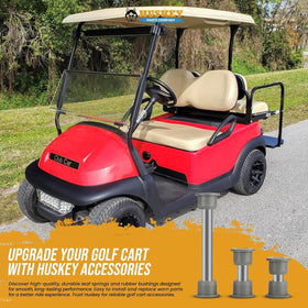 Huskey installed front-end bushing kit in Club Car Precedent ready for use.