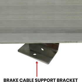 Huskey EZGO battery tray installed on an EZGO TXT