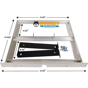 Huskey EZGO battery tray side view highlighting slim mounting profile
