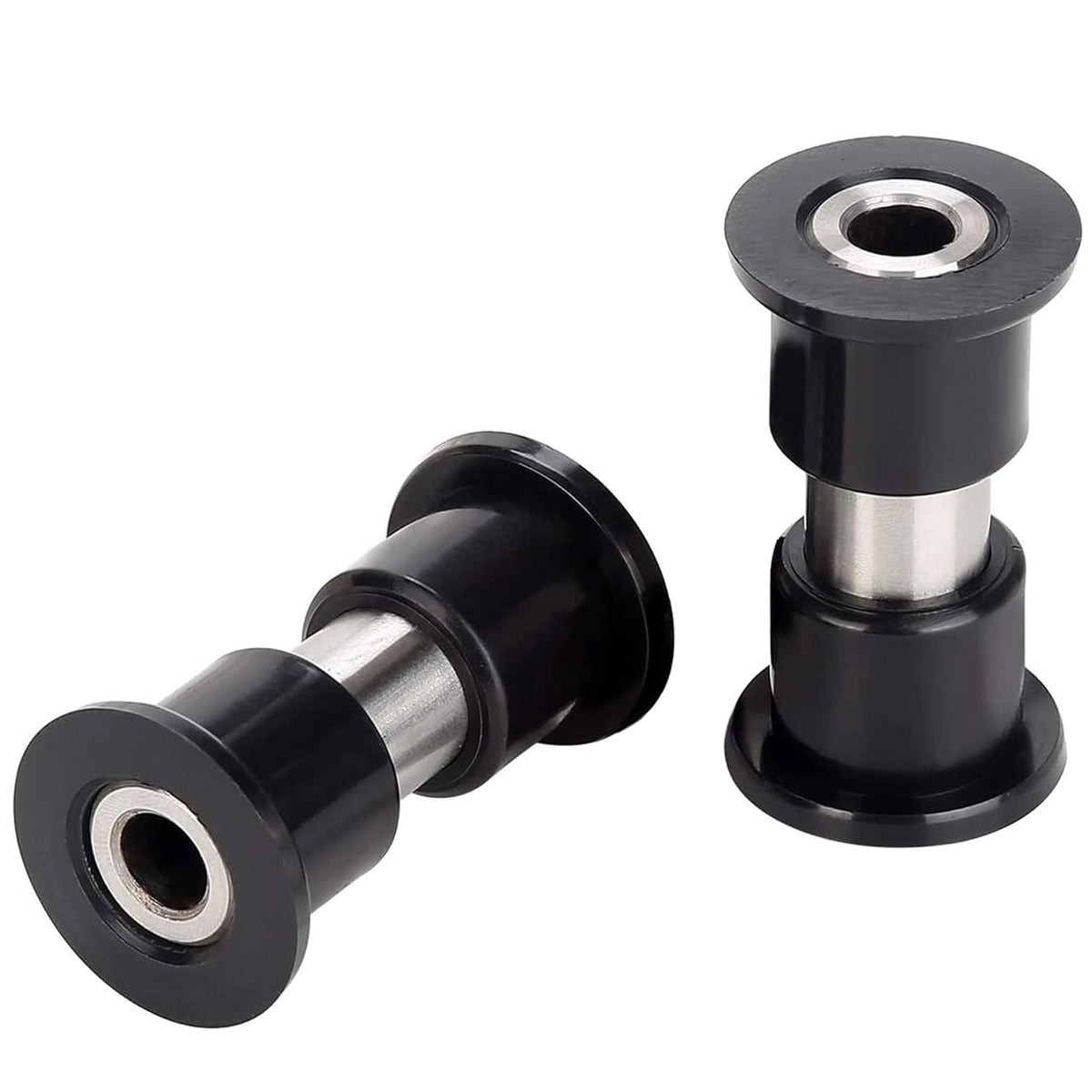 Huskey EZGO RXV bushing sleeves in anodized carbon steel for corrosion resistance.