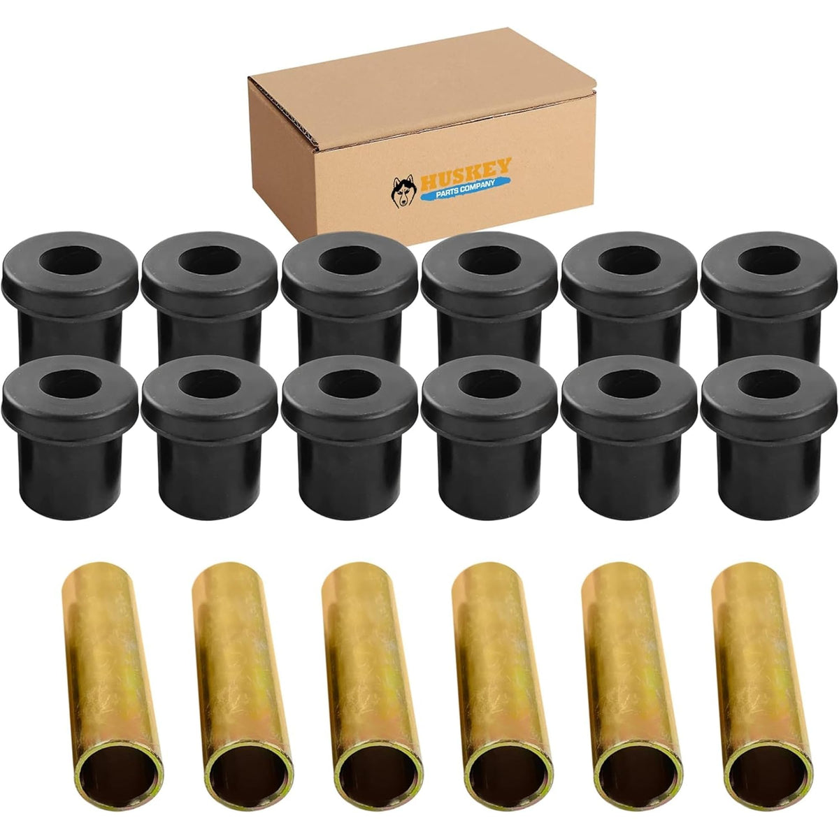 Huskey EZGO TXT bushings closeup showing durable rubber and precise fit