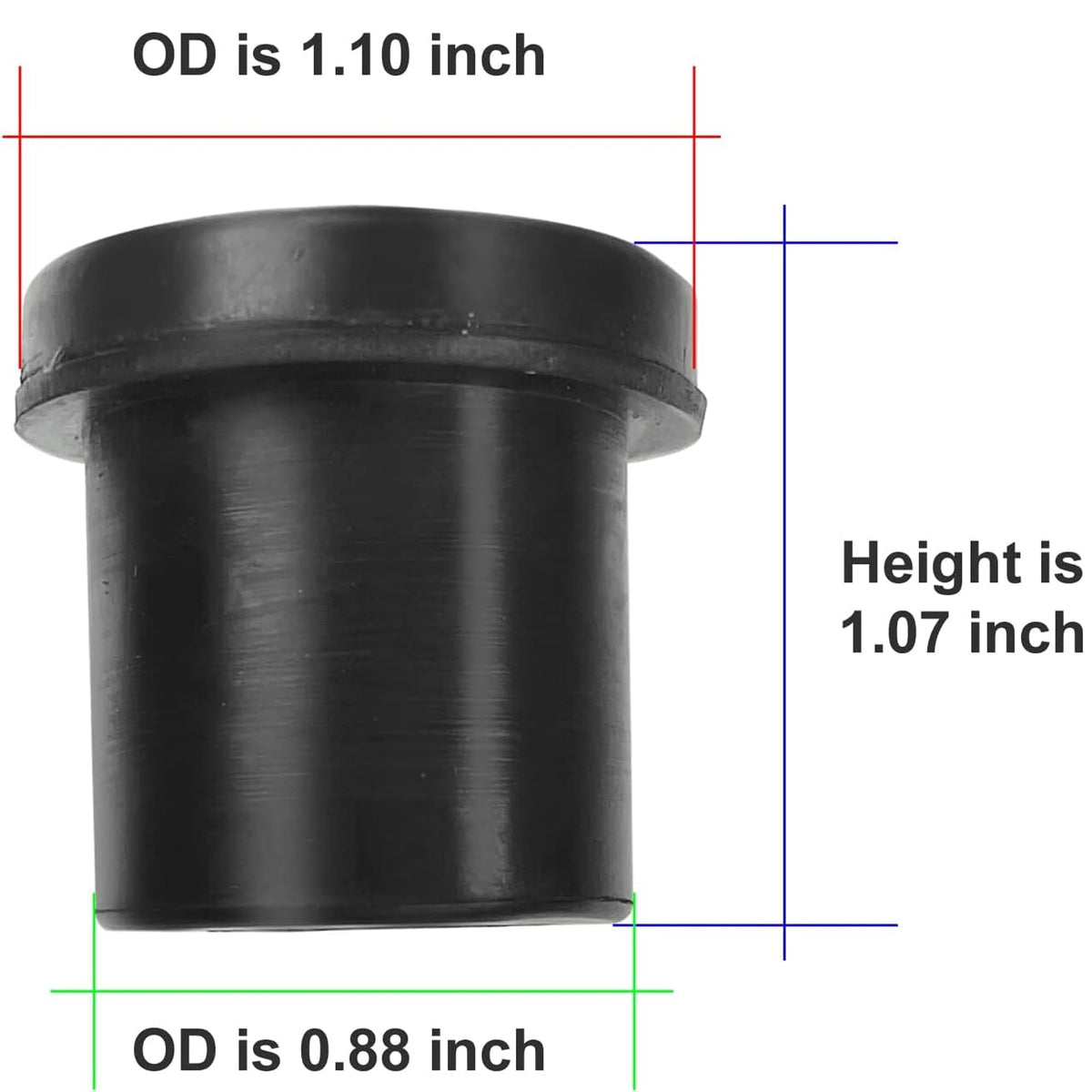 Huskey EZGO TXT rubber component closeup for long-lasting performance