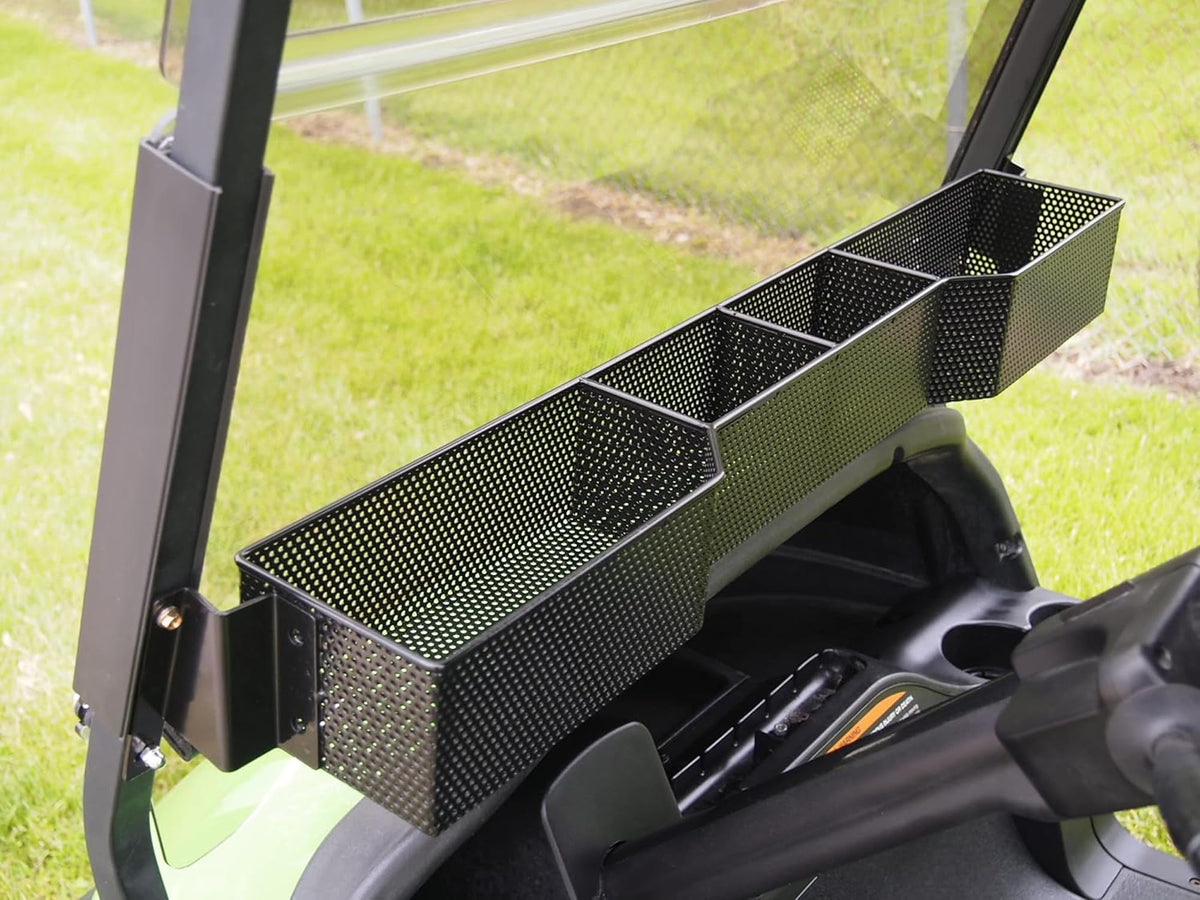 Huskey Front Basket shows 37.75 inch length and compact profile.