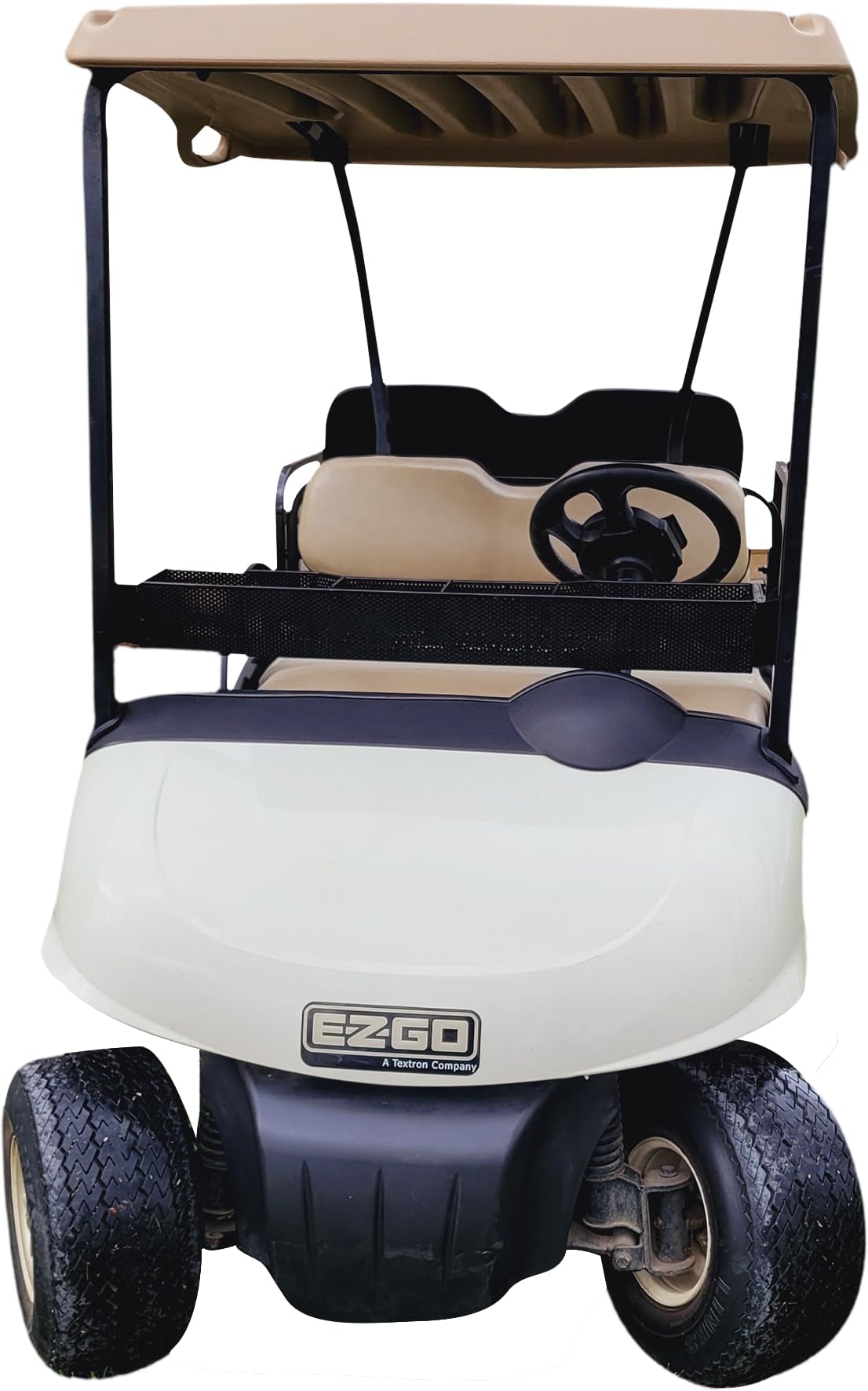 Huskey front basket dimensions 37.75 inches by 5 inches optimize space.