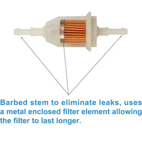 Huskey inline fuel filter 10-pack in packaging for quick stocking and replacement.