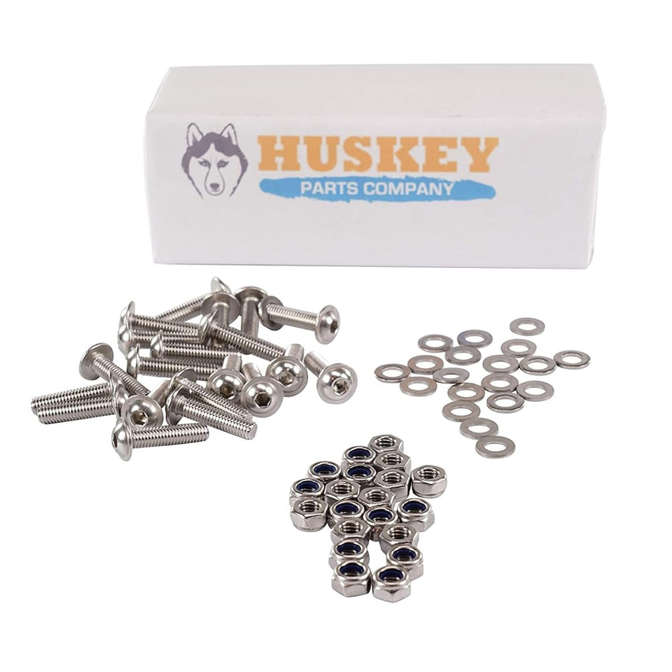 Huskey Parts Company bolts and button head screws for durable golf cart fender flares