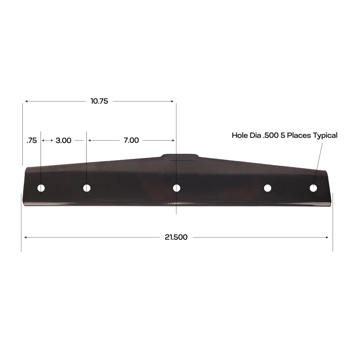 Huskey Parts EZGO hitch with bumper-style mount for easy installation and durable fit