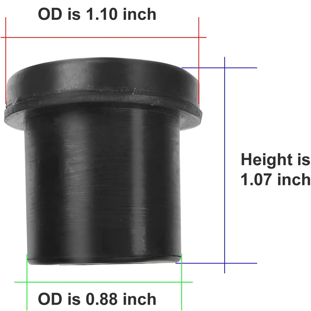 Close-up of Huskey EZGO TXT bushing kit components