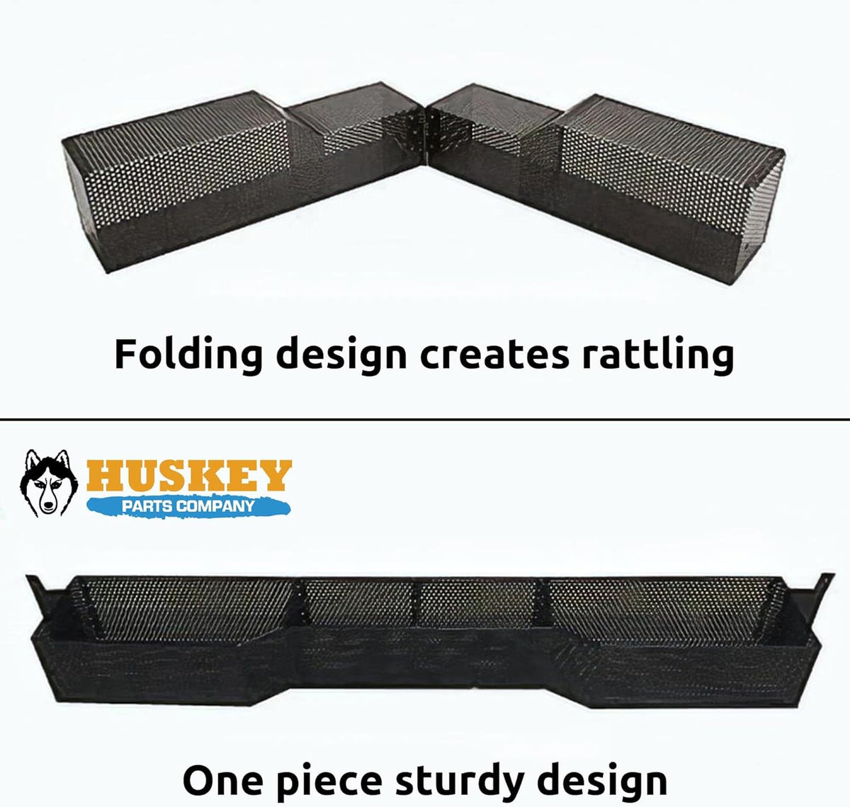 Huskey Parts front basket adds storage space without obstructing the cart.