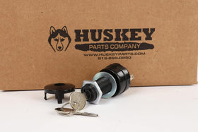 Close-up of uncommon key switch with dual keys for Club Car DS/Precedent