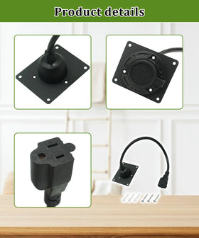 Hustimo 120V plug for EZGO TXT36, reliable power transfer during charging.