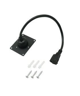 Hustimo charger port adapter with cover plate for EZGO TXT36, secure charging connections.