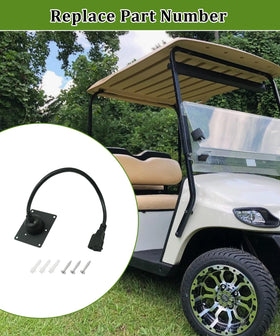 Hustimo EZGO TXT36 compatible charging adapter shown ready for installation.