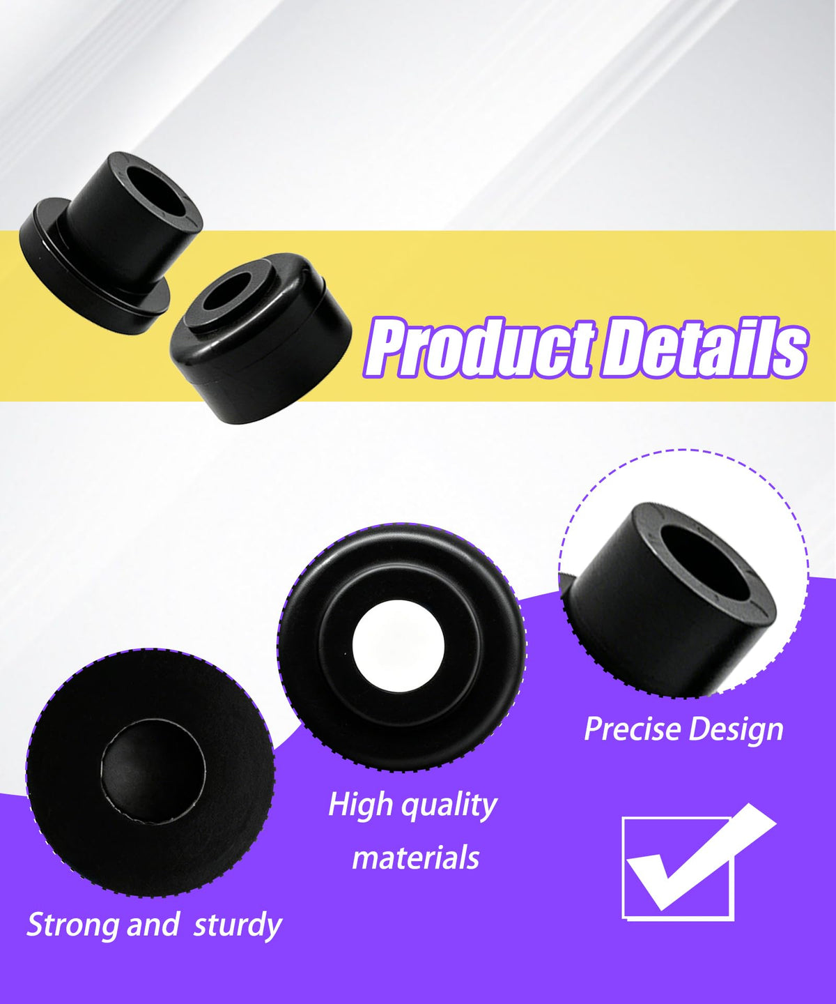 Hustimo bushing kit enables easy installation and quicker suspension restoration.