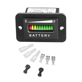 HUSUKU 48V battery indicator front view shows charge status at a glance.