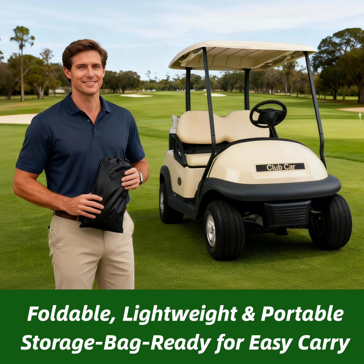 HWIUS storage pocket view, handy spot for phone and scorecard