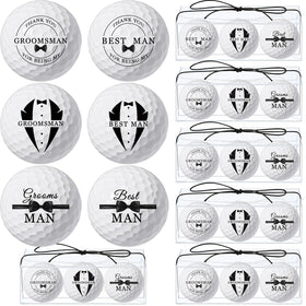HyDren best-man gift golf balls with a sleek black-and-white design for easy gifting.