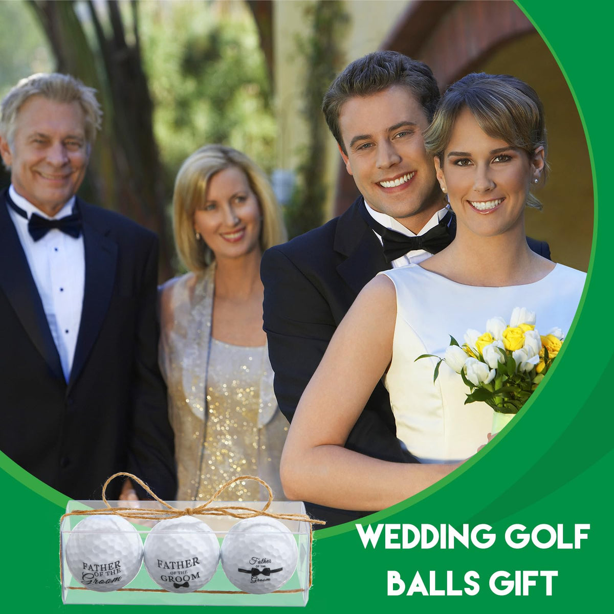 HyDren desk decor idea using the wedding golf balls enhances any workspace.