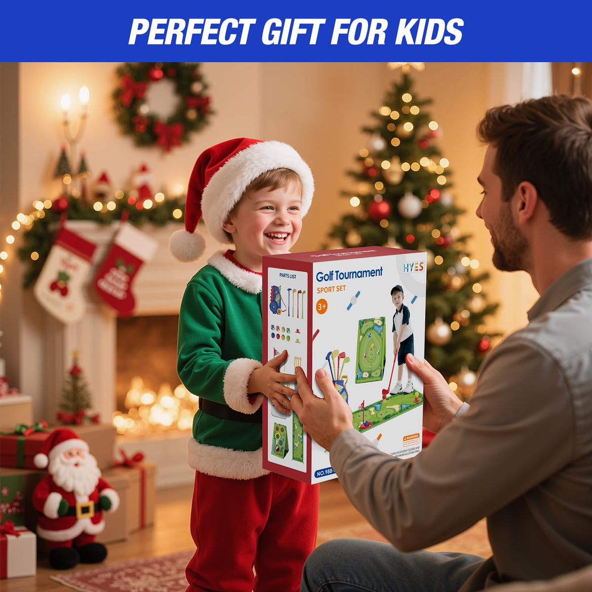 HYES gift box makes a complete toddler golf gift for birthdays