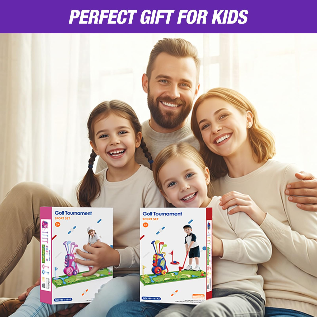 HYES gift-ready toddler golf toy for birthdays and holidays