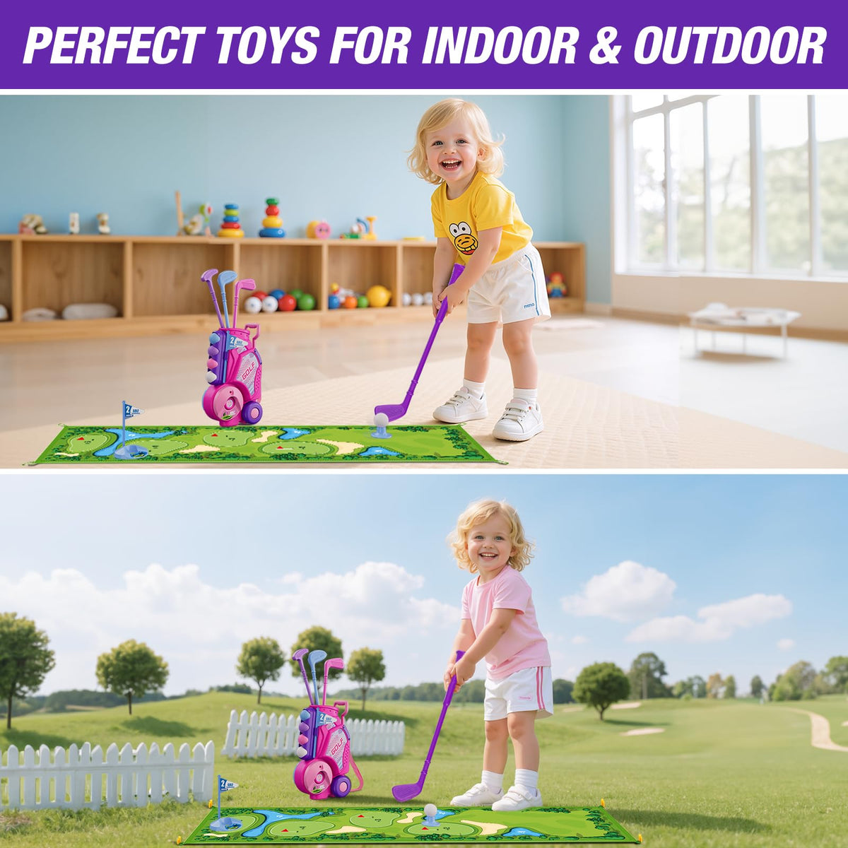 HYES eight golf balls for varied practice and games
