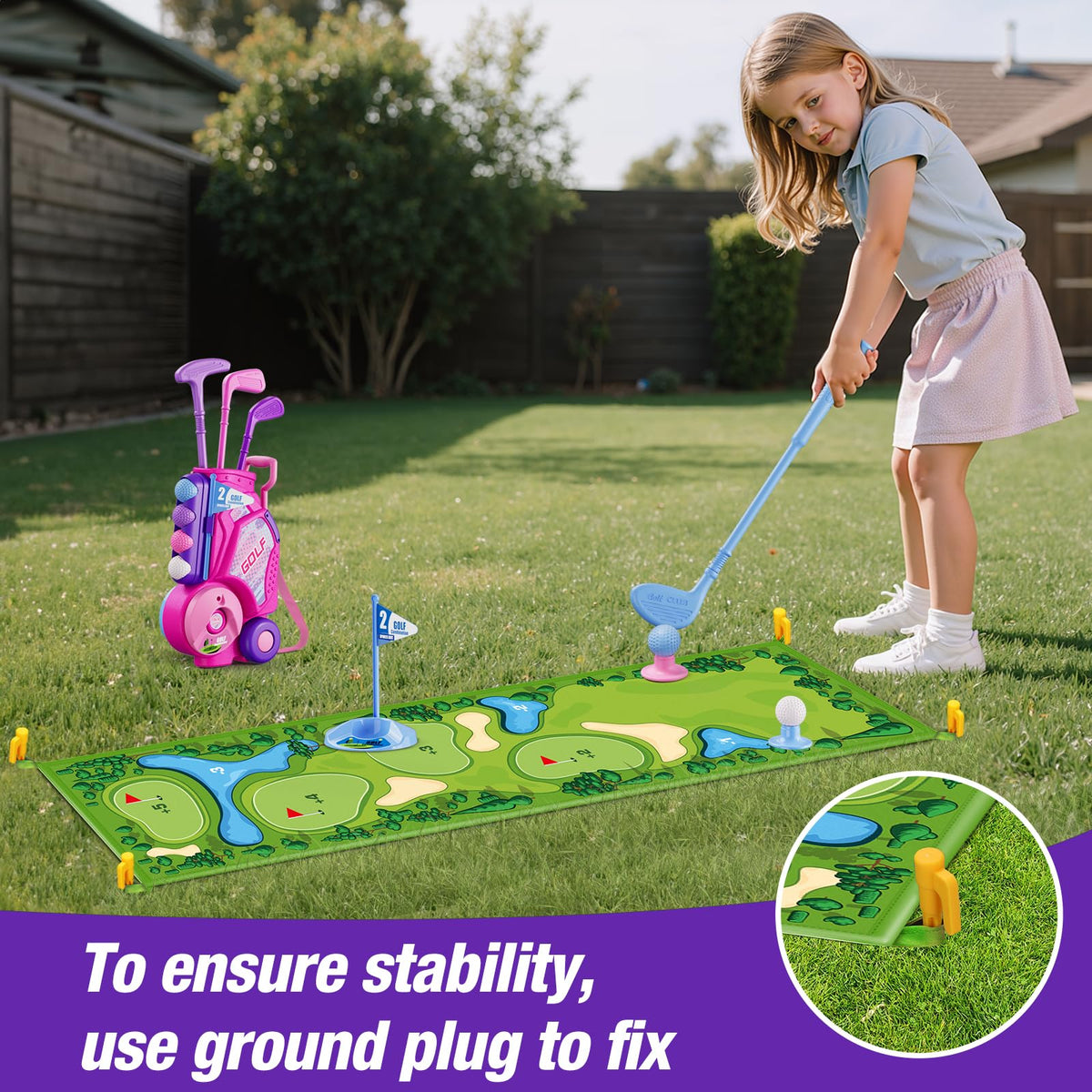 HYES practice holes and bases help kids aim and focus