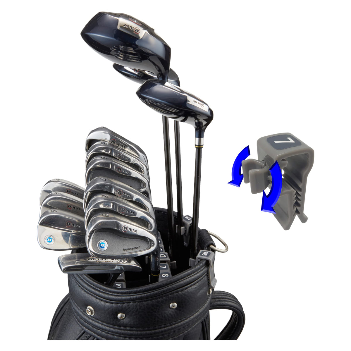 HYOJATEM SwingSwing design protects club heads during transit.