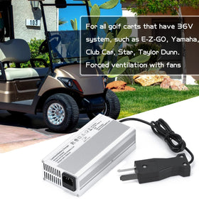 Hypertune 36V 5A charger side vent showing heat dissipation for safe operation