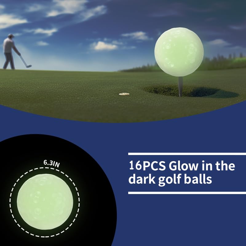 Hyplis glow golf balls during day use, doubles as regular balls