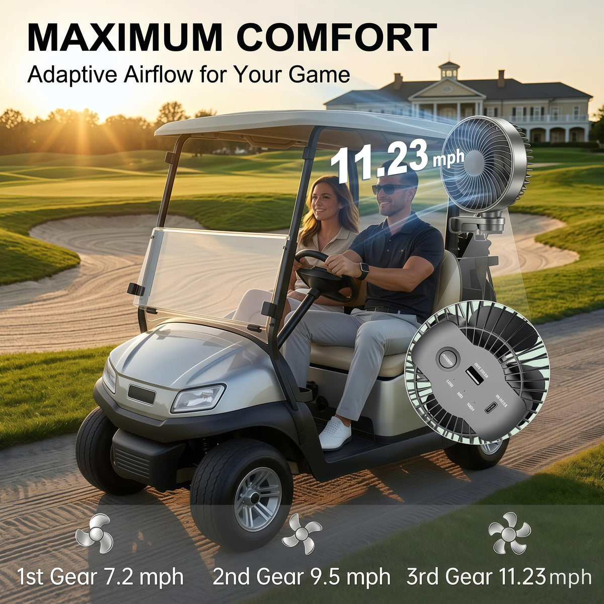 HYTWEDO compact design fits easily in cart compartments and bags.