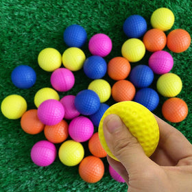 Hyuetrsa orange foam golf ball, soft and elastic for beginner drills.