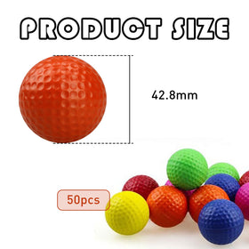 Hyuetrsa yellow foam golf ball with high visibility for backyard training.
