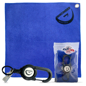 HYZER HOUND DISCS Discineer towel with clip attaches to your bag for quick on-the-go cleaning.