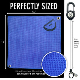 HYZER HOUND DISCS Discineer towel uses a heavy-duty clip for secure attachment.