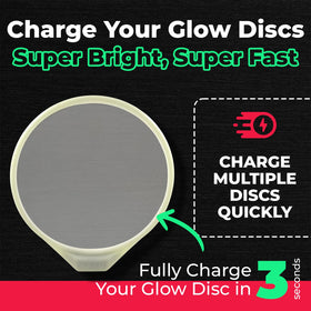 HYZER HOUND DISCS Halo Red Glow Charger remote control activation for hands-free glow.