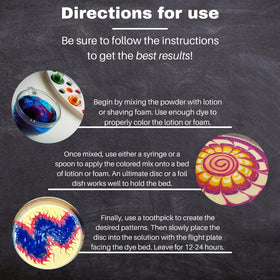 HYZER Hound Discs syringes and mixing cups enable precise color application.