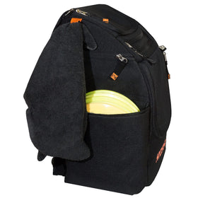 Hyzerflex ALLSTAR top-pocket holds 7+ discs for fast on-course loading