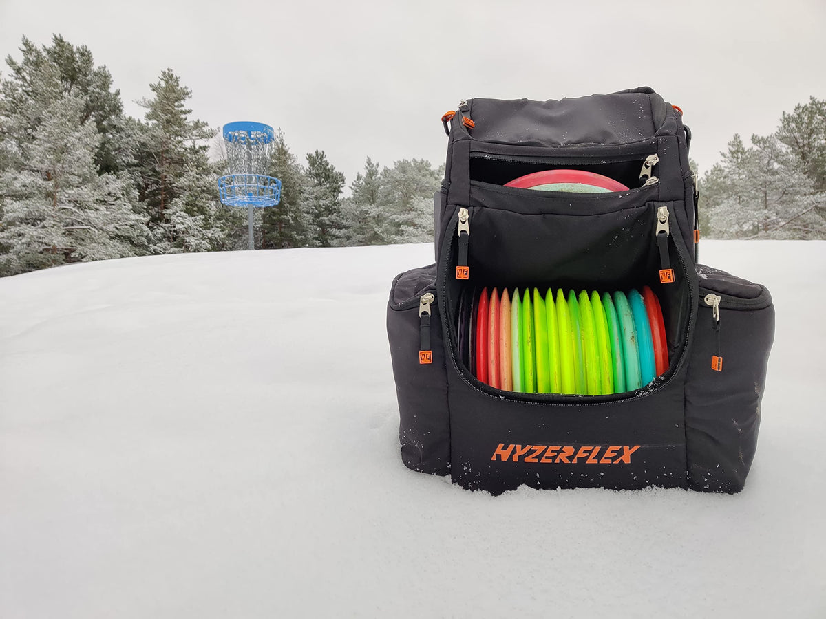 Hyzerflex ALLSTAR water bottle pockets support hydration during long rounds