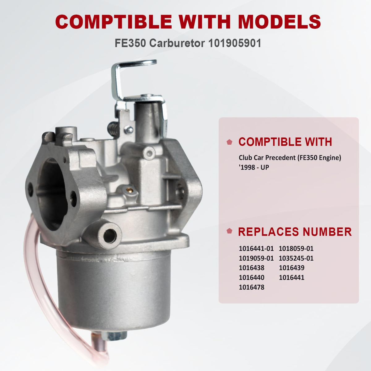 HZLXQHZL FE350 carburetor with fuel pump included, ready for replacement