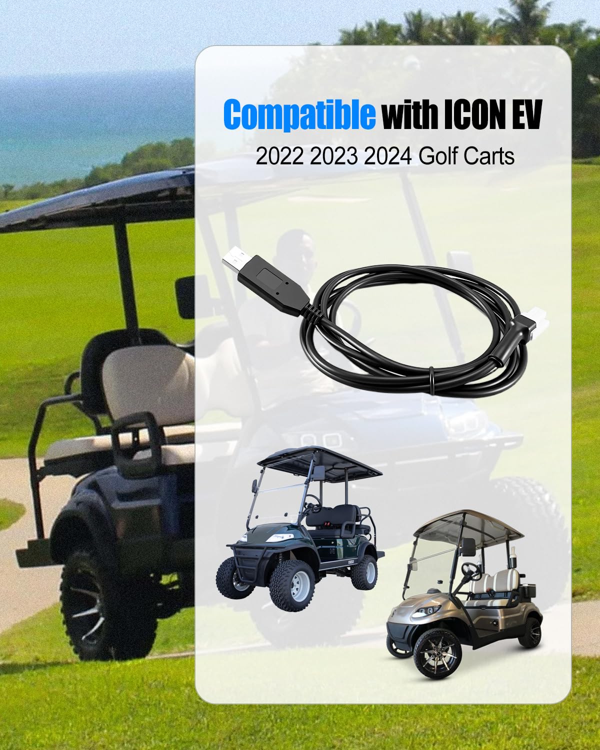 HZOTLO ICON EV setup with cable showing easy controller access.
