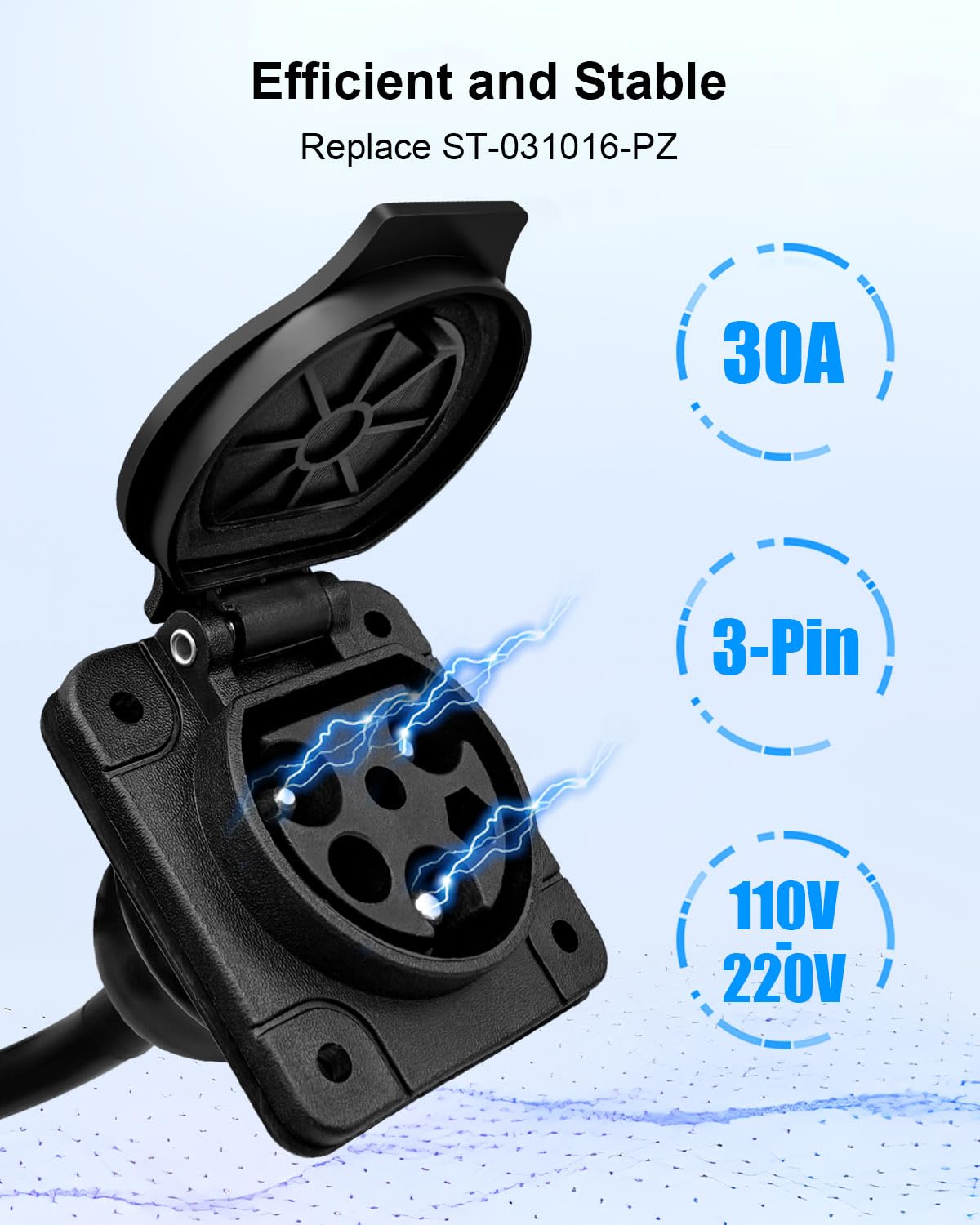 HZSIFU 30A 110-220V port enables versatile outdoor charging for golf carts