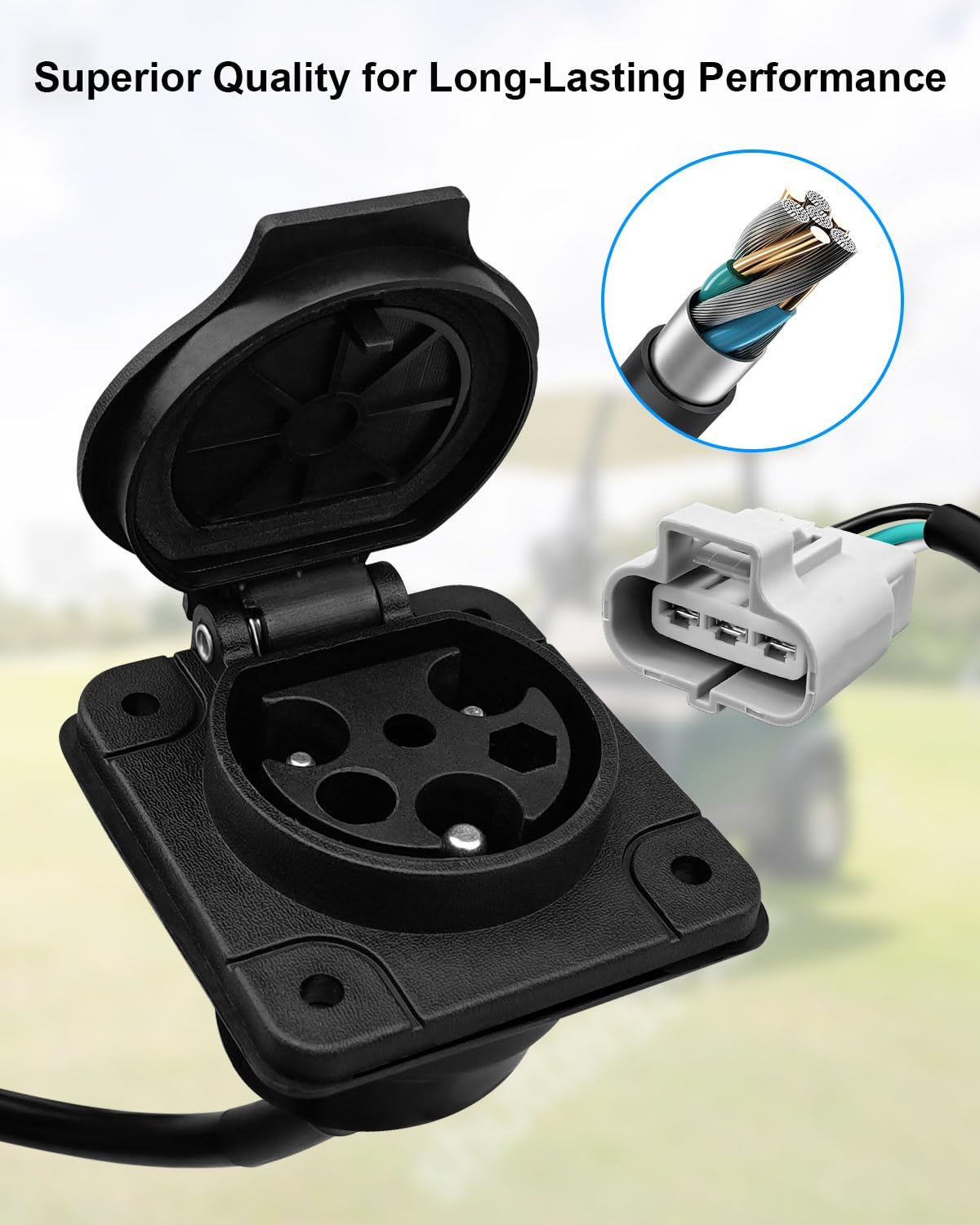 HZSIFU weatherproof charger head withstands rain and dust during charging