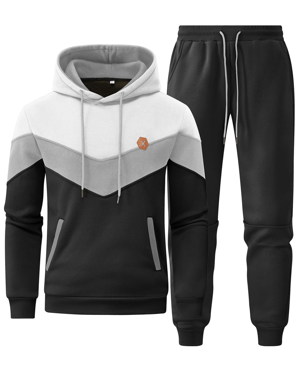 Hzyouke men's black hoodie top offers cozy warmth for workouts