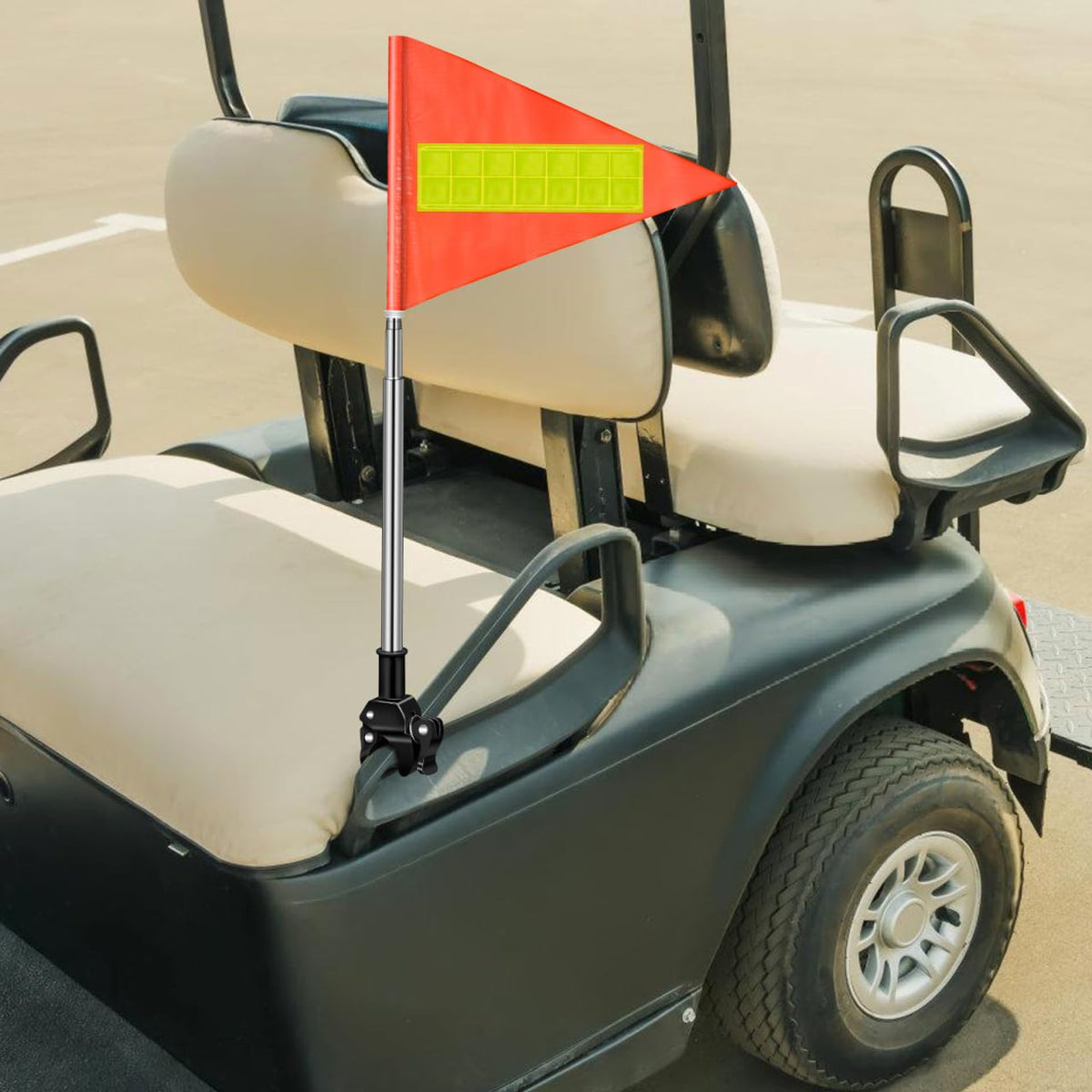 ibasenice high-contrast orange pennant catches attention outdoors
