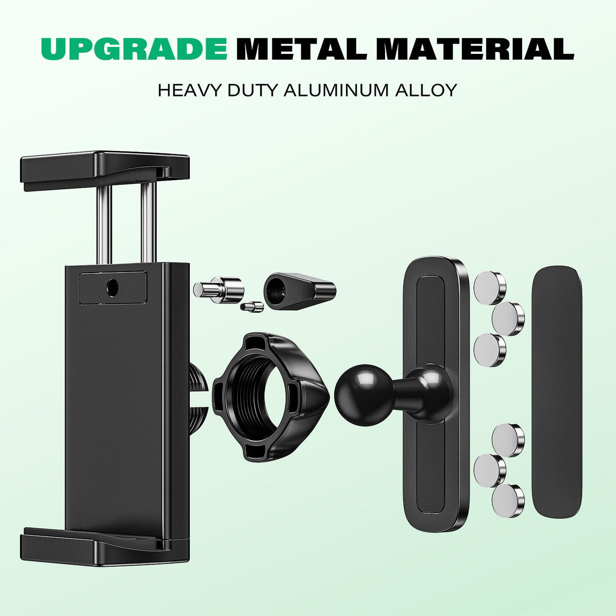 ICARMOUNT safety flip-lock keeps phones secure on bumpy terrain.