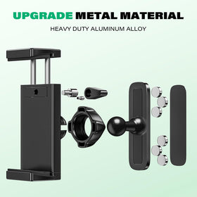 ICARMOUNT safety flip-lock keeps phones secure on bumpy terrain.