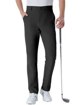 Idtswch men's tall golf pants back view with pockets and clean silhouette.