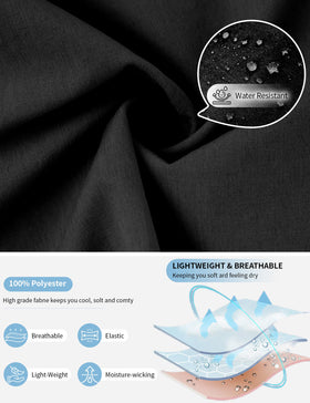 Idtswch men's tall golf pants pocket detail shows secure snaps.