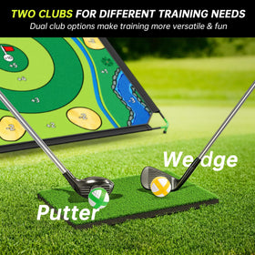 IGRL adjustable-chipping-club enables personalized swing height for multiple players.