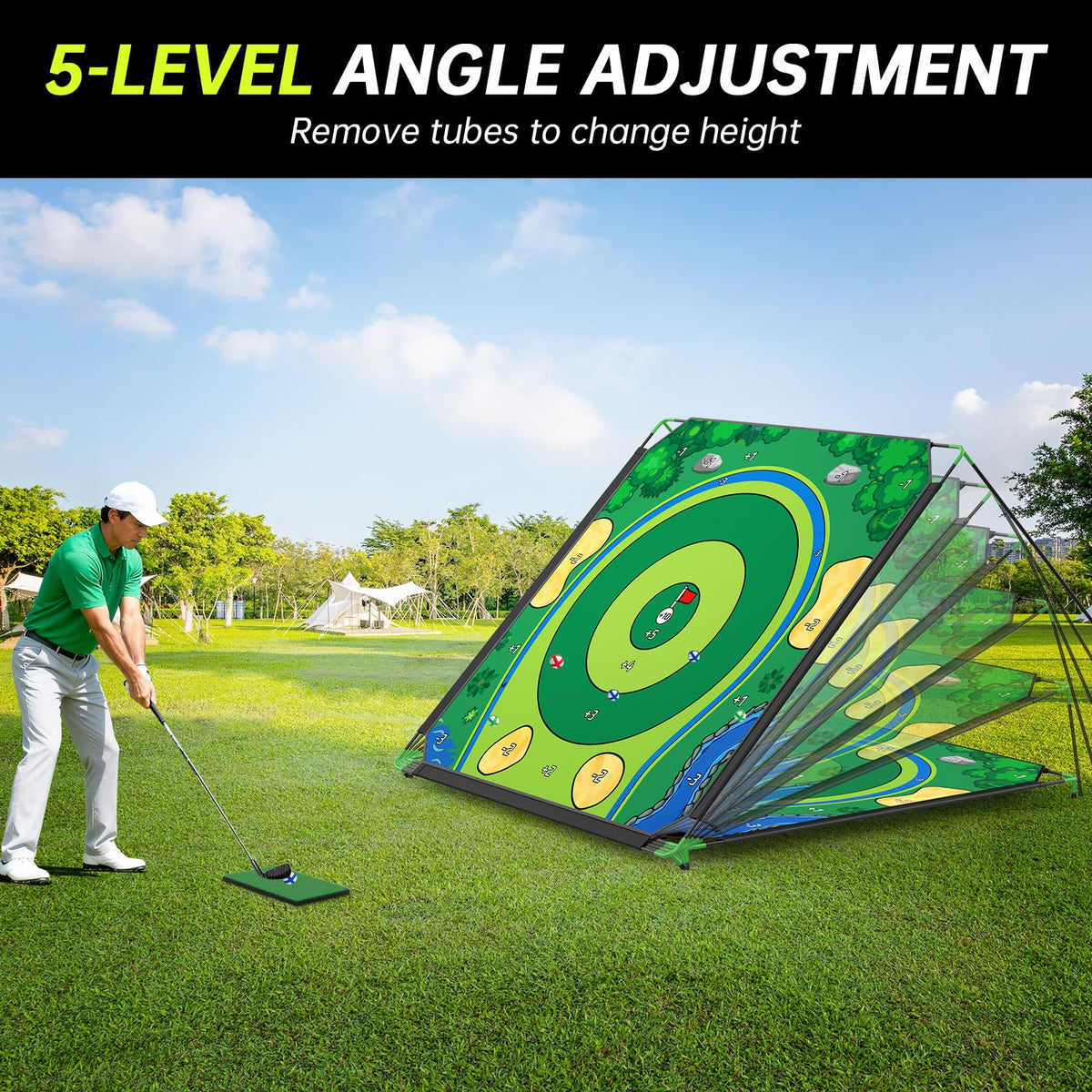 IGRL adjustable-putter supports easy height and stroke adjustments for varied drills.